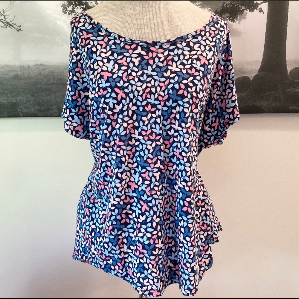 Lands End Floral Tee
